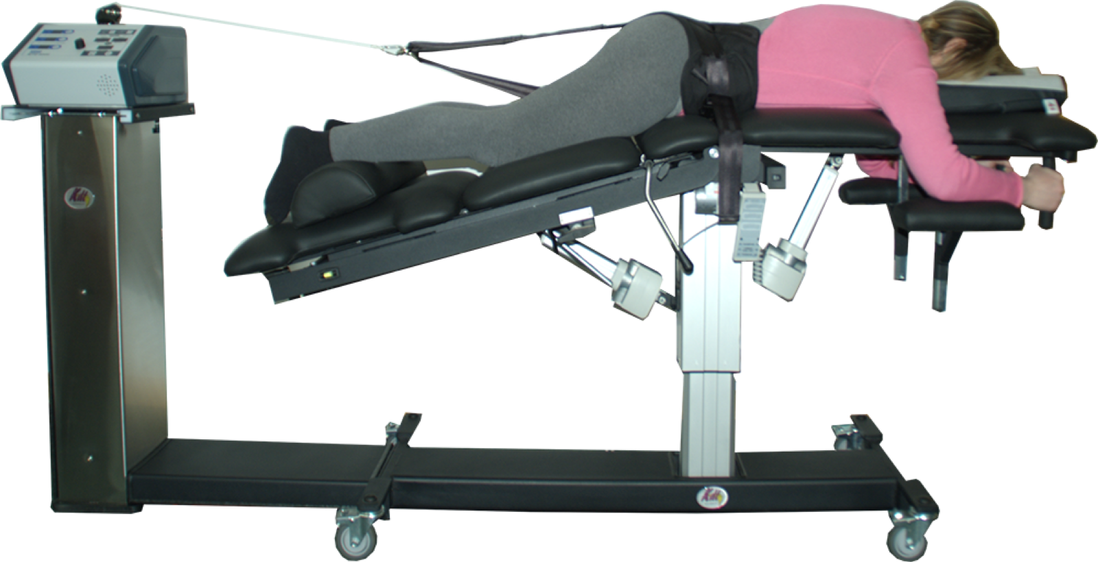 Non-surgical spinal decompression table used for radiating back and neck pain in Fort Worth