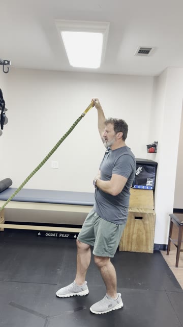 Banded Shoulder Flexion demonstration
